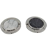 YEMCHI 2 Pack Foldable Purse Hook Folding Women's Handbag Hangers Hooks for Desk Table Bag Holder...