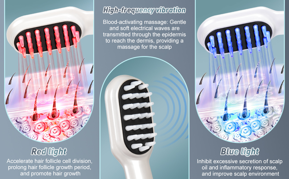 Red Light Hair Brush