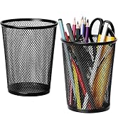 MaxGear Pen Holder for Desk, Premium Mesh Metal Pencil Holder Pen Cup Marker Holder Makeup Brush ...