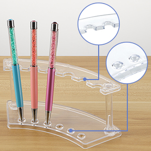 holds pen in place