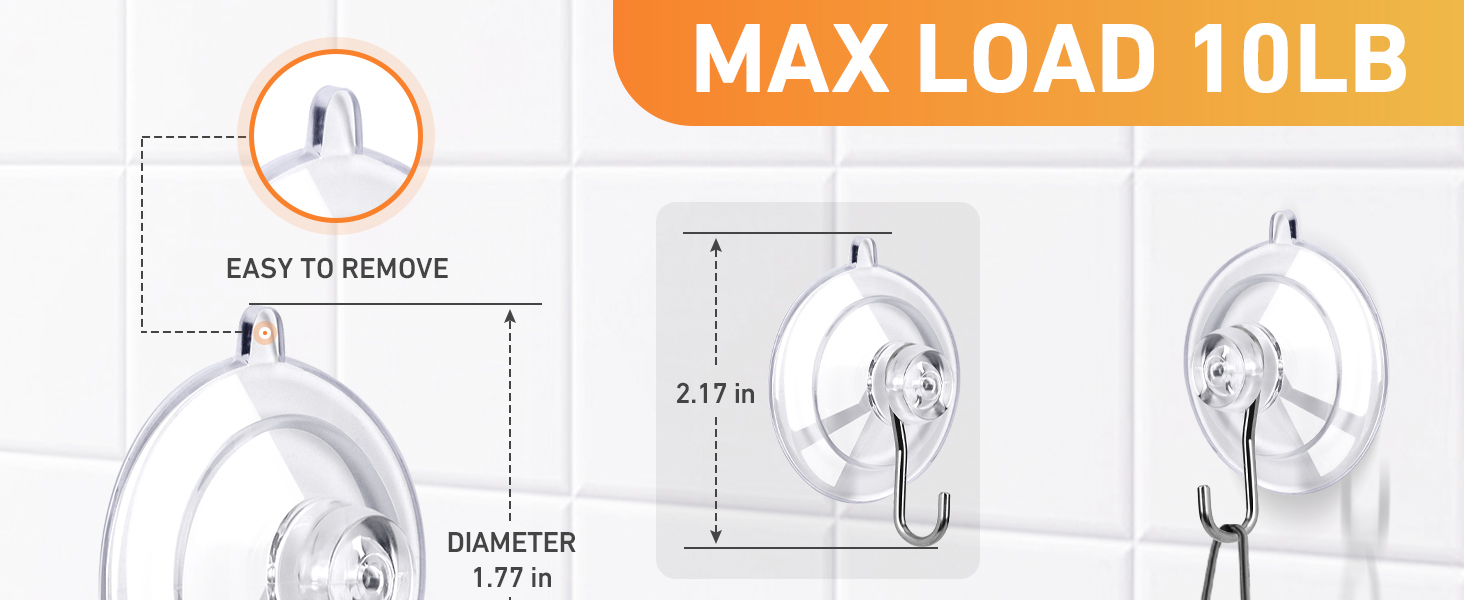 heavy duty suction cup hooks