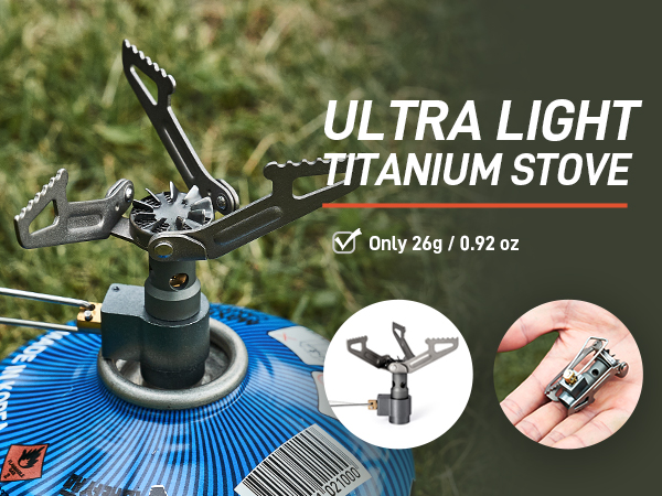 Titanium Pot with Camping Stove