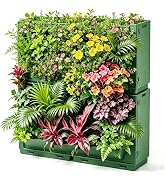 STILLM Vertical Wall Planter for Indoor Plants, Living Wall Planter System with 4 Stackable Pots,...