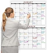 Lemome Home Large Dry Erase Calendar for Wall - Undated 2 Month Wall Calendar, 39