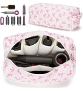 HiTotes Hair Tools Travel Bag Compatible with Dyson Airwrap Cute Quilted Travel Case for Shark Fl...