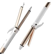 CONCARE Curling Iron, 2 in 1-Curling Wand Travel Hair Straightener, 1 Inch Dual Voltage Fast Heat...