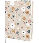 CRASPIRE Floral Stretchable Book Cover Protector Flower Washable Reusable Jumbo Fabric Cloth Elas...