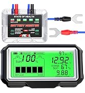 ANCEL BM200 PRO 12V Car Battery Monitor, 433MHz Wireless Transmission Battery Tester with Crankin...