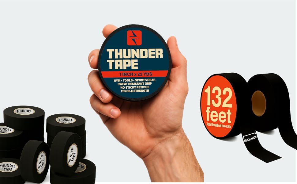 Header image for Thunder Tape Grip Tape - 132 feet of gym tape