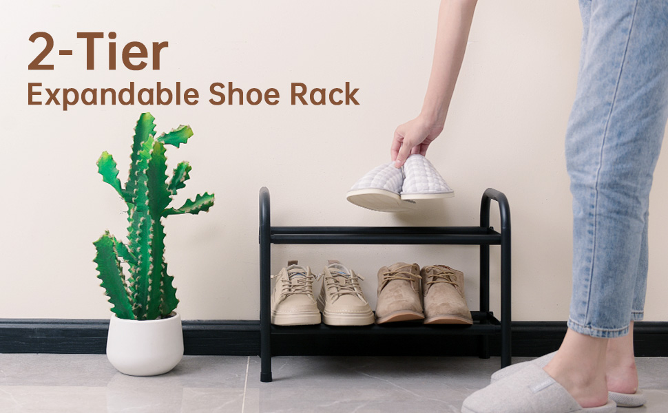 2 tier shoe rack