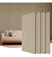 TONOR Wood Wall Panels for Interior Wall Decor, 4 Pack 47.2" x 23.6"(31ft²) Wood Slat Acoustic Pa...