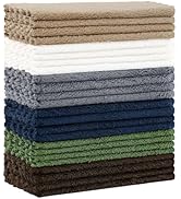 Kitinjoy 24 Pack Kitchen Dish Cloths, Super Soft and Absorbent Coral Velvet Dish Towels (7 x 9 In...