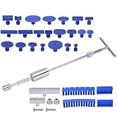 PTNHZ Universal Dent Repair Kit Paint-Free Dent Repair Puller with T-bar Dent Removal Kit 2 in 1 ...
