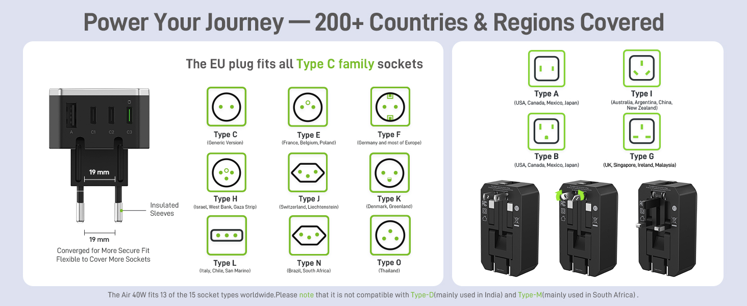 travel essentials european italy europe us ireland power converter worldwide type g greece outlet