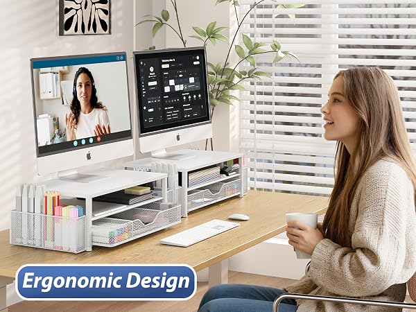 monitor stand for desk organizers and accessories computer stand riser office organization desktop