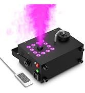 600W LED Fog Machine with Multi-Angle Fog Output | 3000CFM Smart Timer Remote Control, Constant T...