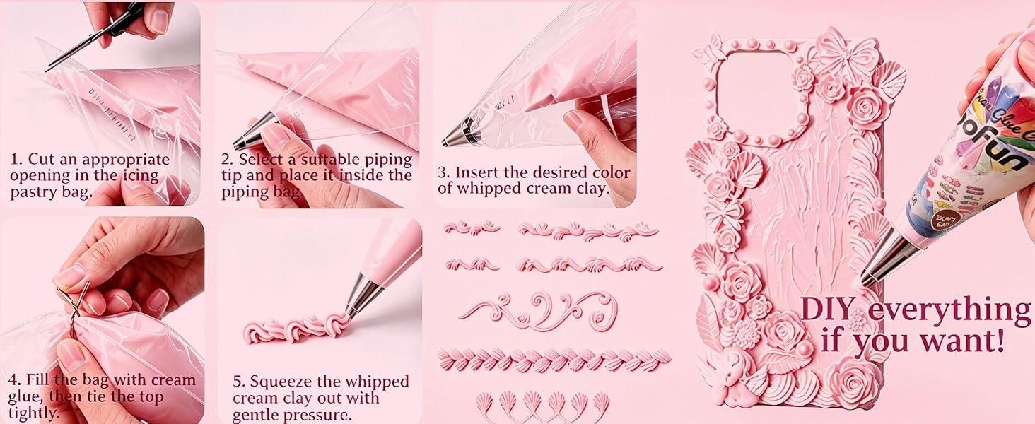 BoFUN Whipped Cream Glue Clay