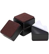 Ezprotekt 1.2 Inch Bed and Furniture Risers, Heavy Duty Square Sofa Tables Couch Chair Risers, Wi...