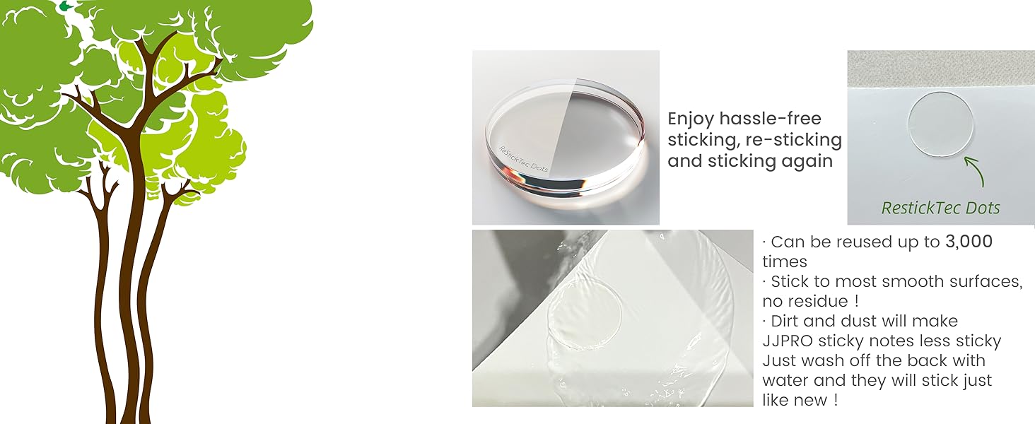 Clings to smooth surfaces