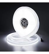 JOYLIT 24V White LED Light Strip 16.4ft, UL Listed CRI 90+ 11200lm Ultra Bright LED Strip Lights ...