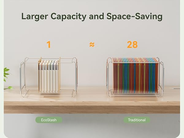 Wheat Straw Expanding Hanging File Folders