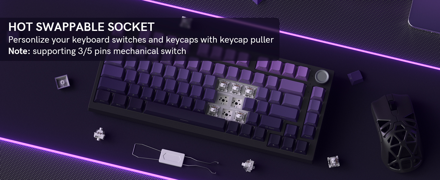 hot swappable mechanical keyboard