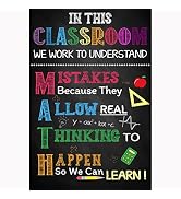 In This Classroom Math Posters - Funny Gifts Teacher Supplies Math Posters For Middle School, Hig...