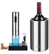 Secura Automatic Electric Wine Bottle Opener with Foil Cutter and Wine Chiller Gift Set Premium S...