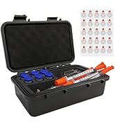 YEWROXY YEWROXY Dual 3ml and 30ml Vials Storage Case for Peptide Vials, Injection Travel Kit for ...