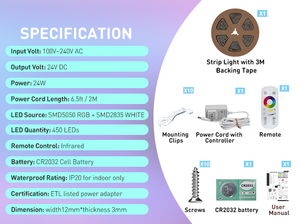 rgb led tape lighting 24 volt