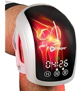 LifePro Knee Massager with Heat and Red Light Therapy - Portable Infrared Device for Daily Wellne...