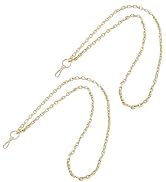 Dwuww 2Pcs Gold Chain Necklace Lanyards for ID Badges Stylish Key Lanyard for Women Lanyards for ...