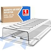Air & Heat Deflector for Vents, One-Piece Snap-Lock Sideways Vent Redirectorfor Wall, Floor Vents...