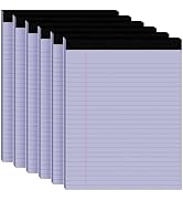 6pcs Legal Pads 8.5 x 11,Notepads 8.5 x 11 Inch, 30 Sheets/Pack, Purple Note Pads Clear Print Wri...