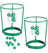 2 Pack Head Hoop Basketball Party Game for Kids and Adults Carnival Game Adjustable Basket Net He...