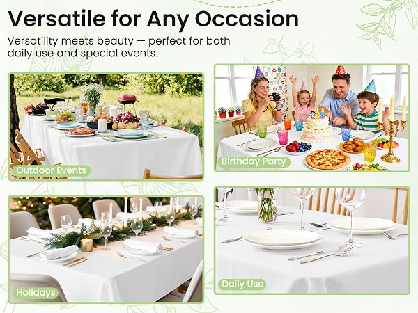 Tablecloths Plastic Cover
