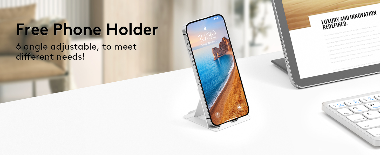 Free phone holder