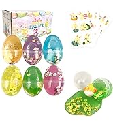 Easter Basket Stuffers Easter Eggs Slime Packs Stress Relief Colorful Slime for Boys Girls Easter...