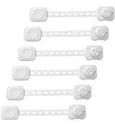 Fursafe&Q Child Safety Cabinet Proofing, Baby Cabinet Locks Adhesive Adjustable Child Safety Stra...