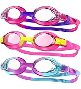 findway Kids Swim Goggles, Kids Swimming Goggles Anti-fog No Leaking Girls Boys for Age 3-12