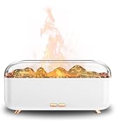 SIHUADON Essential Oil Diffuser, 300ml Flame Fireplace Aromatherapy Diffuser Cool Mist Humidifier...