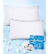 Ailemei Direct PCM Print Cooling Pillow Cases for Hot Sleepers, Standard Size 2 Pack Moisture-Wic...