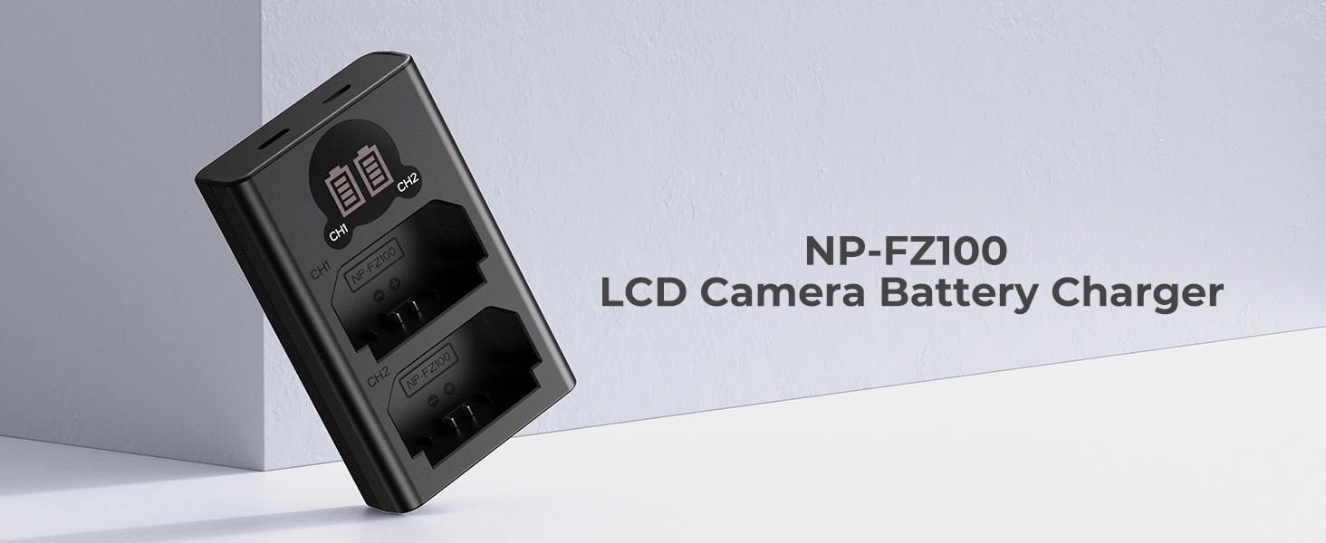 NP-FZ100 charger with LCD sceen