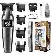 KEMEI 1807 Hair Trimmer for Men Zero Gap Hair Clippers for Hair Cutting | T Blade beard trimmer w...