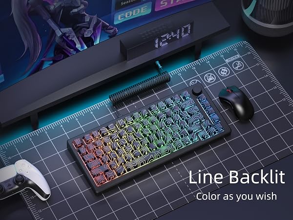 womier black topographic keycaps