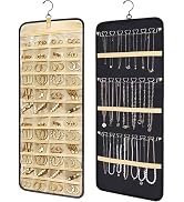 Bloss Hanging Jewelry Organizer with 48 Pockets,Dorm Room Essentials for Girls,Doubled-Sided Hang...