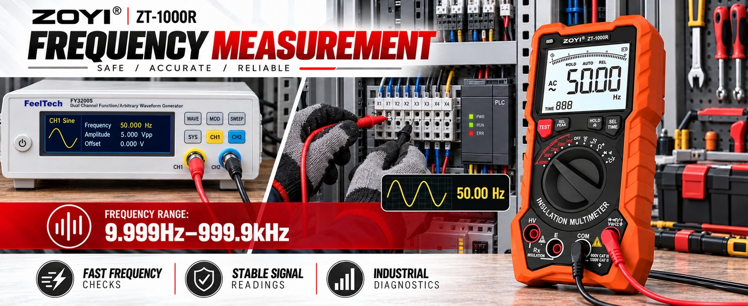 2 in 1 19999 Counts Multimeter Megohmmeter Insulation Resistance Tester