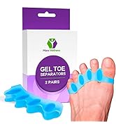 Universal Soft Gel Toe Separators - Universal Toe Spreaders Straighteners Foot Pain, Fix Overlapp...