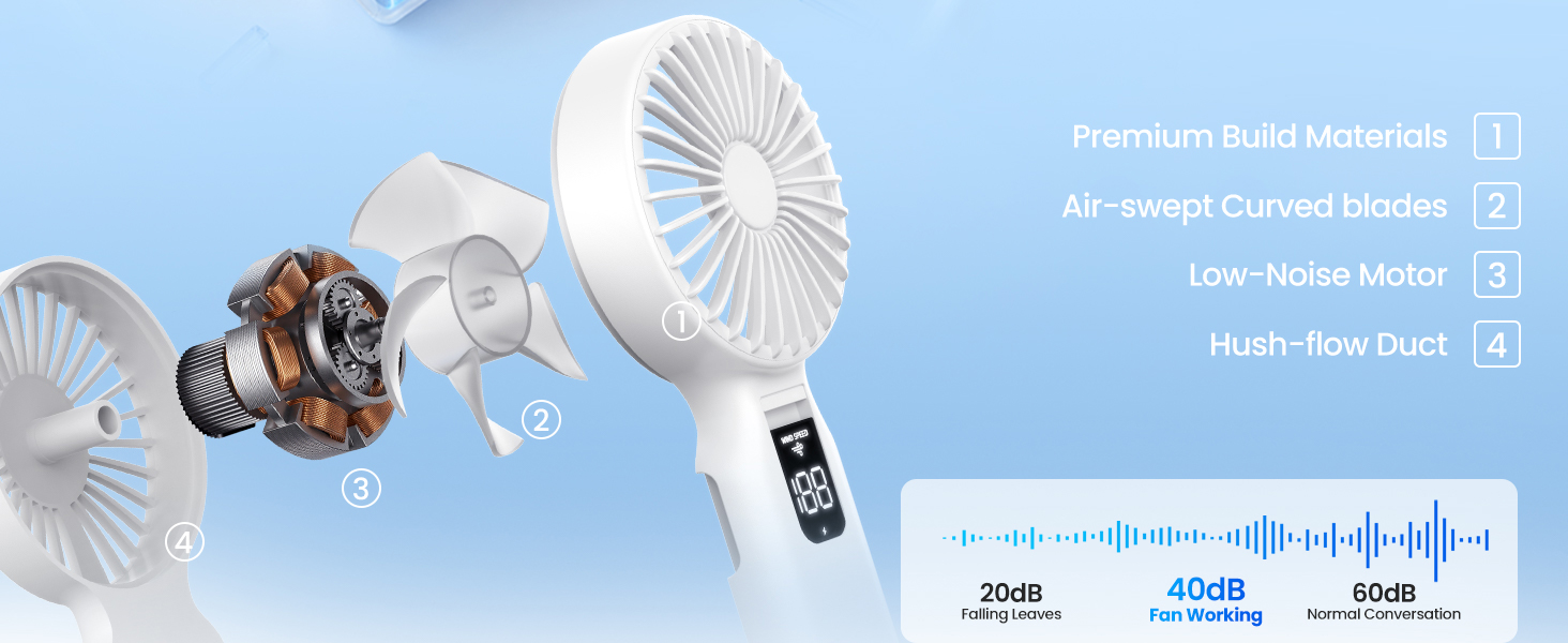 portable fan handheld fan hand fan travel fan hand held fan personal fan fan portable