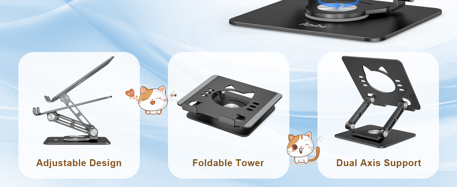 black ipad stand
